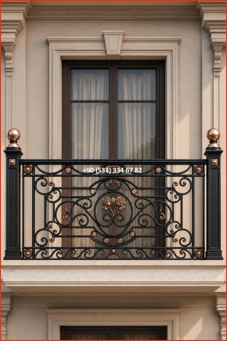 BALKON KORKULUK MODELLERİ-FERFORJE BALKON KORKULUK MODELLERİ-BALKON KORKULUK ÇEŞİTLERİ met9714