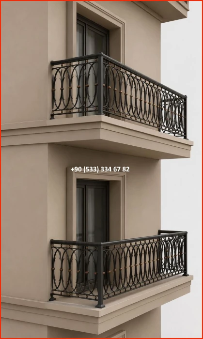BALKON KORKULUK MODELLERİ-FERFORJE BALKON KORKULUK MODELLERİ-BALKON KORKULUK ÇEŞİTLERİ met9718