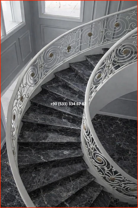 MERDİVEN KORKULUKLARI- MERDİVEN KORKULUK TASARIMI- FERFORJE MERDİVEN KORKULUK MODELLERİ met8505