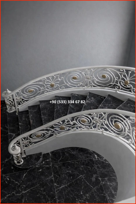 MERDİVEN KORKULUKLARI- MERDİVEN KORKULUK TASARIMI- FERFORJE MERDİVEN KORKULUK MODELLERİ met8516