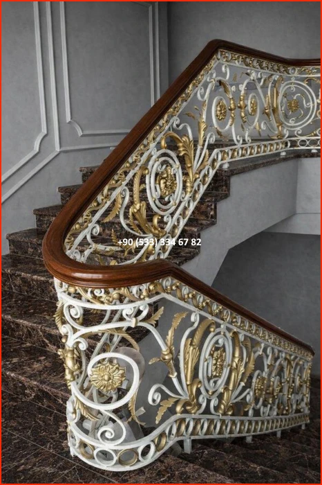 MERDİVEN KORKULUKLARI- MERDİVEN KORKULUK TASARIMI- FERFORJE MERDİVEN KORKULUK MODELLERİ met8498